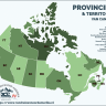 Provincies en territoria van Canada