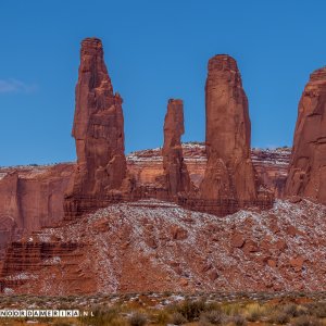 Three Sisters Monument Valley
