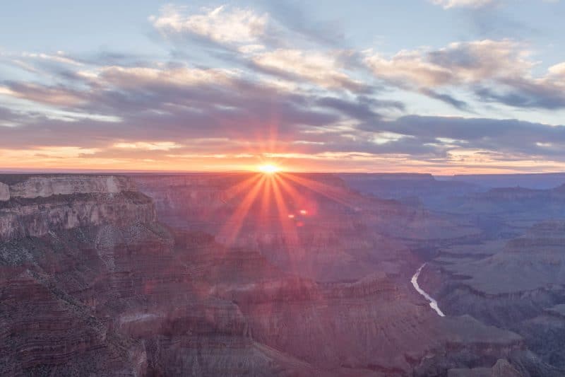 Grand Canyon zonsondergang