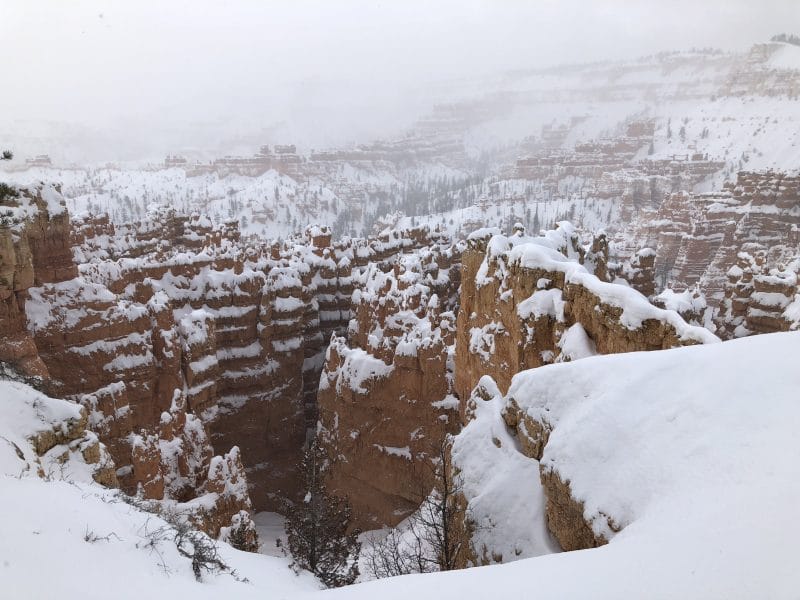 Bryce Canyon in de winter