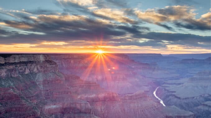 Zonsondergang Grand Canyon