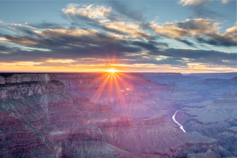 Zonsondergang Grand Canyon