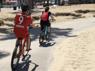 Fietsen van Santa Monica naar Venice Beach
