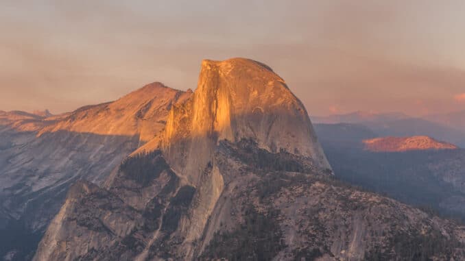 Half Dome vanaf Glacier Point