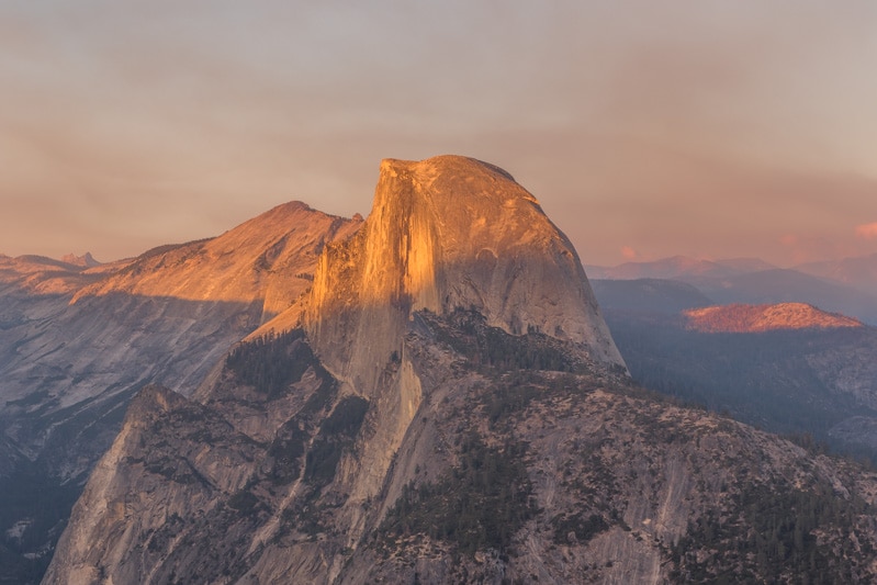 Half Dome vanaf Glacier Point