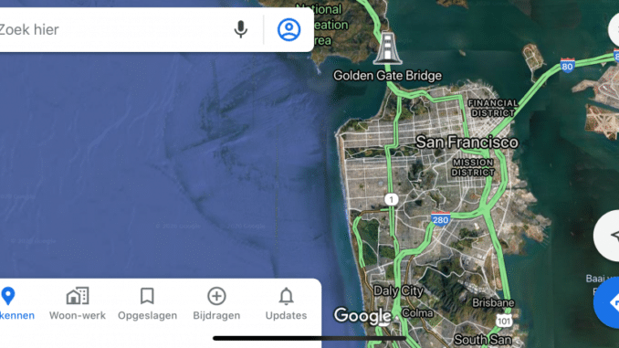 Google Maps offline navigeren