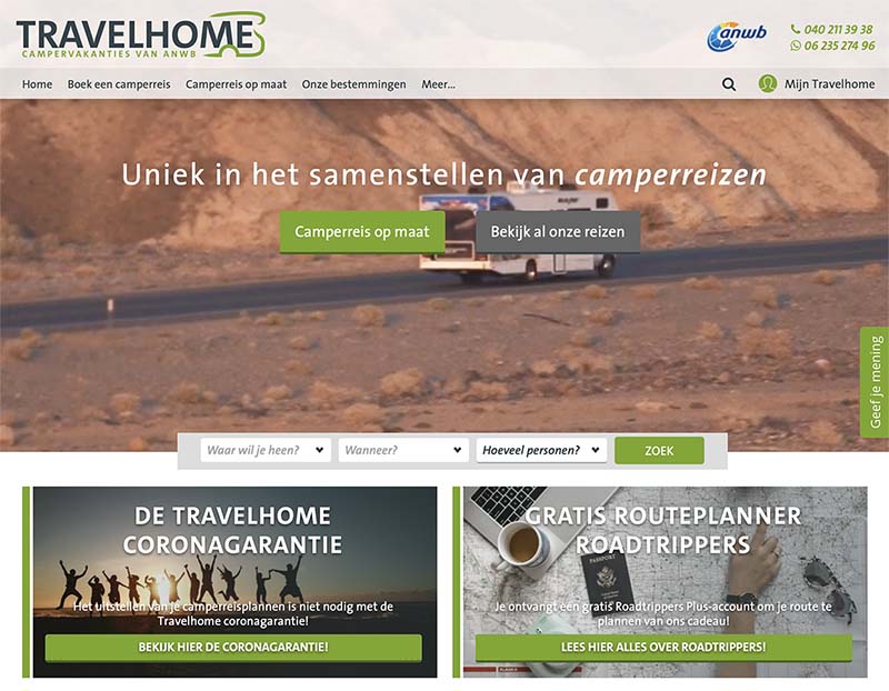 Travelhome website