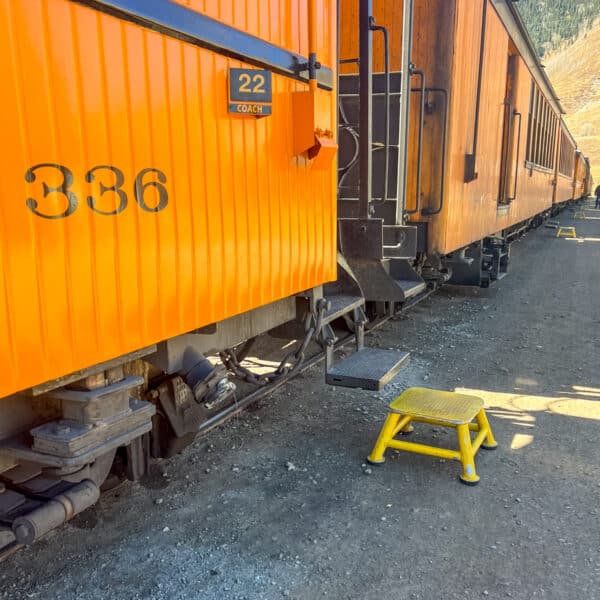 Instap stoomtrein Durango Silverton Colorado USA