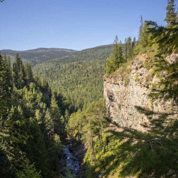 Moul Falls in Wells Gray Provincial Park