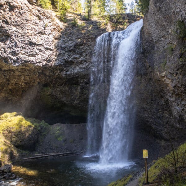 Moul Falls in Wells Gray Provincial Park