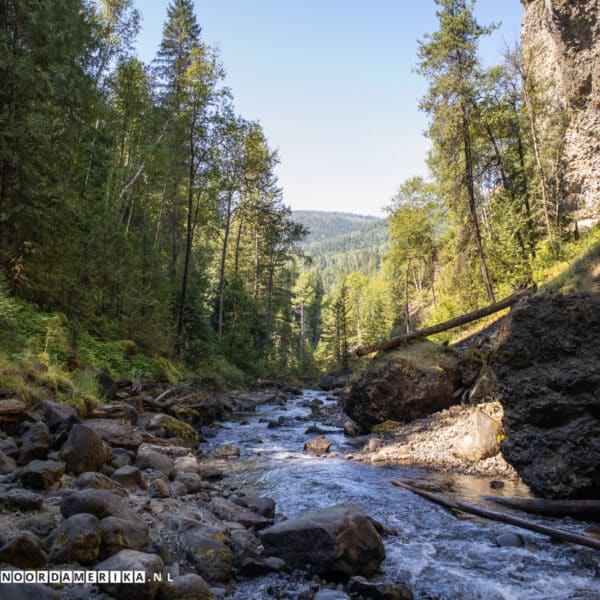 Moul Falls in Wells Gray Provincial Park