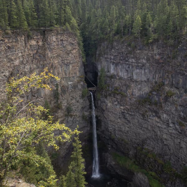 Spahats Falls in Wells Gray Provincial Park