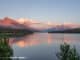 Maligne Lake zonsondergang