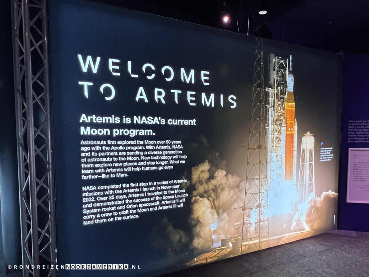 Artemis Moon program in Space Center Houston