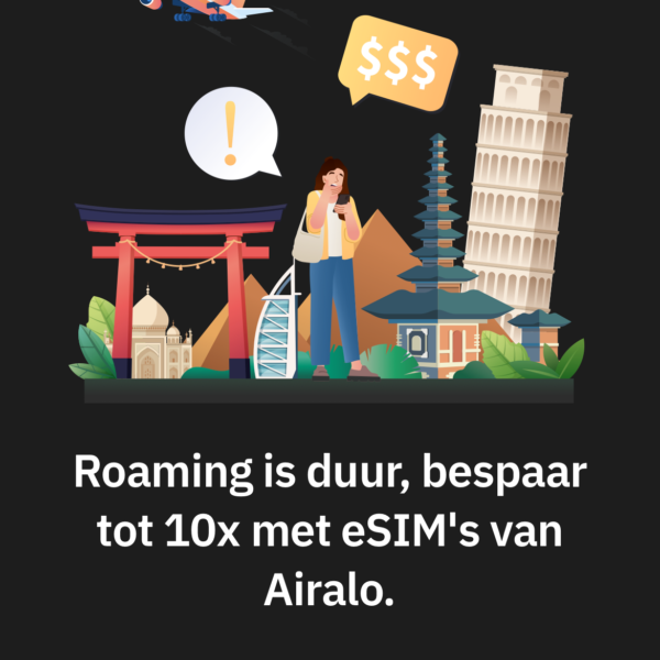 Airalo eSIM voor je rondreis door Amerika en/of Canada