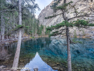 Grassi Lakes bij Canmore Canada